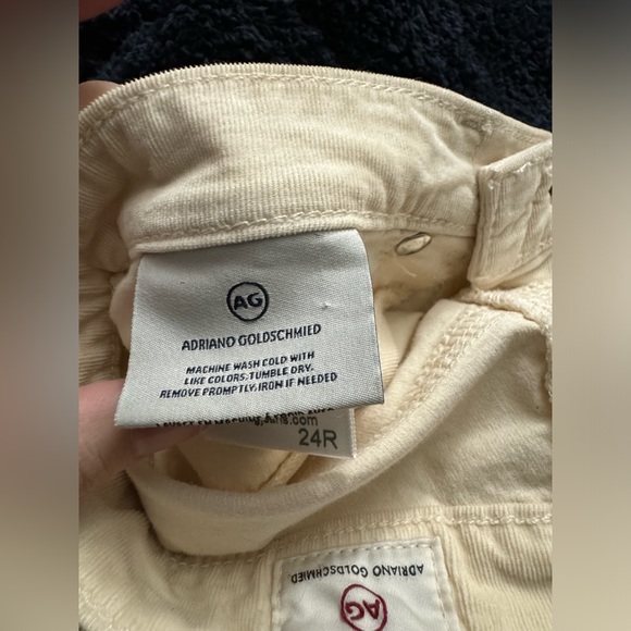 AG Adriano Goldschmied “the legging” white corduroy pants - Picture 4 of 6